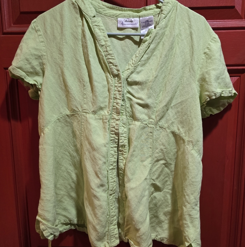Green Women's Tunic Top Size 16-18